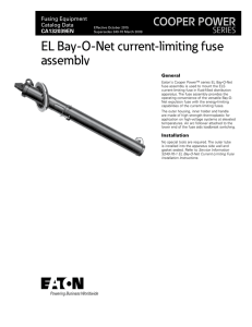 EL Bay-O-Net current-limiting fuse assembly COOPER POWER SERIES