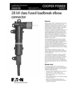 28 kV class fused loadbreak elbow connector COOPER POWER SERIES