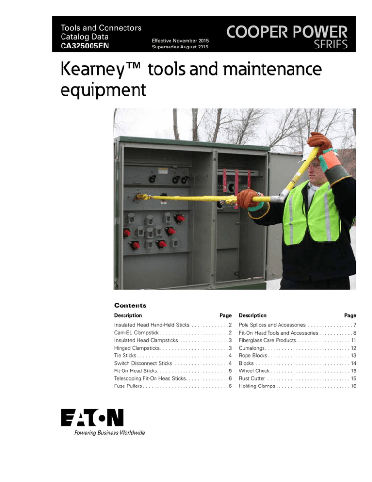 Kearney tools and maintenance equipment