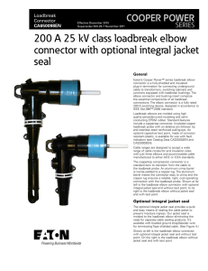 200 A 25 kV class loadbreak elbow seal COOPER POWER