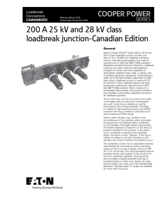 200 A 25 kV and 28 kV class loadbreak junction-Canadian Edition SERIES
