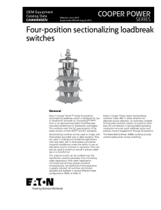 Four-position sectionalizing loadbreak switches COOPER POWER SERIES