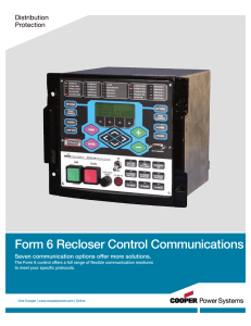 Form 6 Recloser Control Communications Distribution Protection
