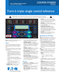 Form 6 triple-single control reference