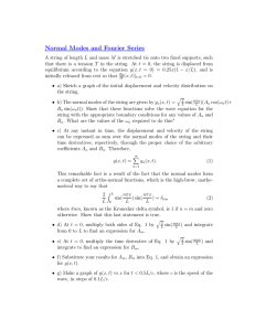 Normal Modes and Fourier Series