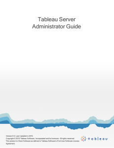 Tableau Server Administrator Guide