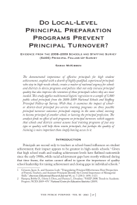 Do Local-Level Principal Preparation Programs Prevent Principal Turnover?