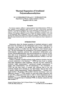 Thermal Expansion of  Irradiated Polytetrafluoroethylene Physics, Institute