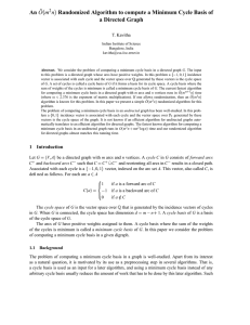 An Randomized Algorithm to compute a Minimum Cycle Basis of O m