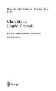 Chirality in Liquid Crystals Heinz-Siegfried Kitzerow  Christian Bahr Springer