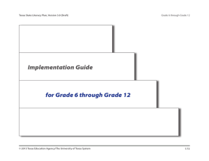 Implementation Guide for Grade 6 through Grade 12