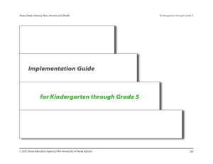 Implementation Guide for Kindergarten through Grade 5