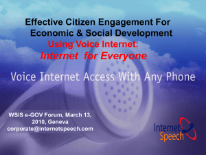 Internet  for Everyone Effective Citizen Engagement For Economic &amp; Social Development