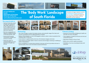 The ‘Body Work’ Landscape of South Florida Dr Carol Wolkowitz Reader