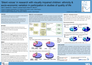‘Silent voices’ in research with visually impaired children: ethnicity &amp;