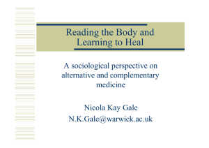Reading the Body and Learning to Heal