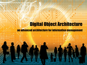 Digital Object Architecture an advanced architecture for information management