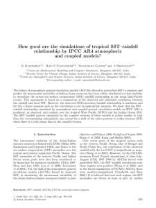 How good are the simulations of tropical SST–rainfall and coupled models?