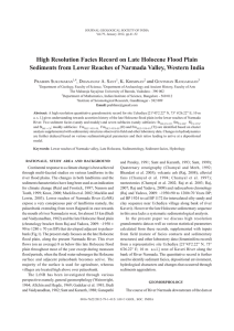 High Resolution Facies Record on Late Holocene Flood Plain