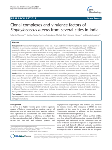 Clonal complexes and virulence factors of Open Access