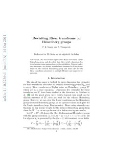 Revisiting Riesz transforms on Heisenberg groups P. K. Sanjay and S. Thangavelu