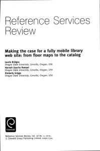 Reference Services Review Making the case for a fully mobile library