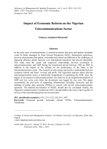 Advances in Management &amp; Applied Economics, vol. 3, no.3, 2013,... ISSN: 1792-7544 (print version), 1792-7552(online)