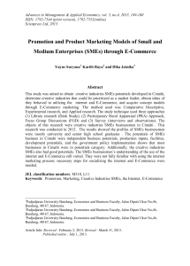 Promotion and Product Marketing Models of Small and Abstract