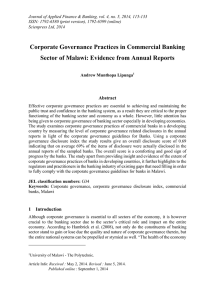 Journal of Applied Finance &amp; Banking, vol. 4, no. 5,... ISSN: 1792-6580 (print version), 1792-6599 (online)