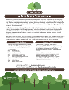 Tree Trails Curriculum TREE TRAILS