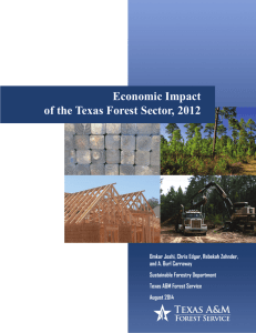 Economic Impact of the Texas Forest Sector, 2012