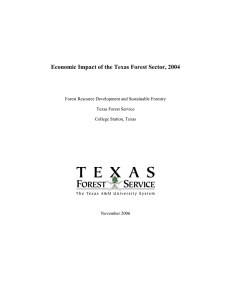 Economic Impact of the Texas Forest Sector, 2004