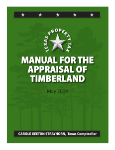 MANUAL FOR THE APPRAISAL OF TIMBERLAND May 2004