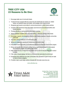 TREE CITY USA 15 Reasons to Be One: