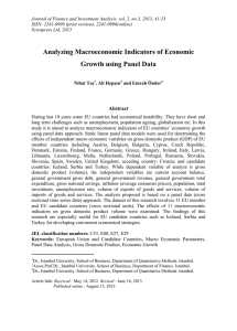 Analyzing Macroeconomic Indicators of Economic Growth using Panel Data Abstract