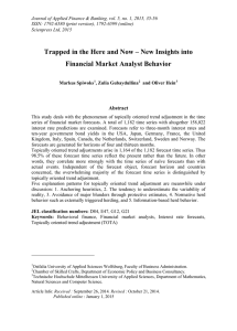 Journal of Applied Finance &amp; Banking, vol. 5, no. 1,... ISSN: 1792-6580 (print version), 1792-6599 (online)