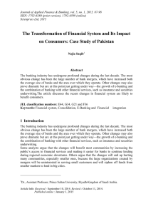 The Transformation of Financial System and Its Impact Abstract