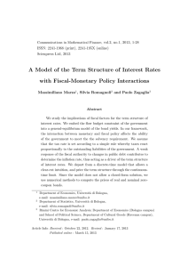 A Model of the Term Structure of Interest Rates
