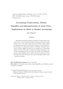 Accounting Conservatism, Market Liquidity and Informativeness of Asset Price: