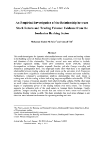 Journal of Applied Finance &amp; Banking, vol. 3, no. 3,... ISSN: 1792-6580 (print version), 1792-6599(online)