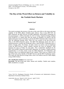 Journal of Applied Finance &amp; Banking, vol. 3, no. 4,... ISSN: 1792-6580 (print version), 1792-6599 (online)