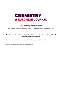 Supporting Information Femtogram Detection of Explosive Nitroaromatics: Fluoranthene-Based Fluorescent Chemosensors