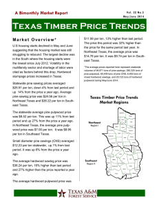 Texas Timber Price Trends A Bimonthly Market Report U