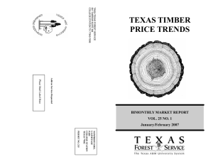 TEXAS TIMBER PRICE TRENDS  BIMONTHLY MARKET REPORT