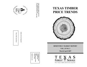 TEXAS TIMBER PRICE TRENDS  BIMONTHLY MARKET REPORT