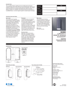 The LumaWatt Outdoor Lighting Control and Management System,