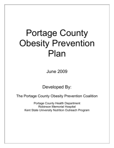 Portage County Obesity Prevention Plan