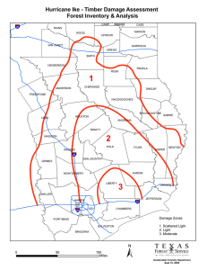 1 Hurricane Ike - Timber Damage Assessment Forest Inventory &amp; Analysis