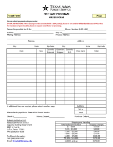 FIRE SAFE PROGRAM ORDER FORM Reset Form Print
