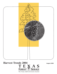 Harvest Trends 2004 August 2005